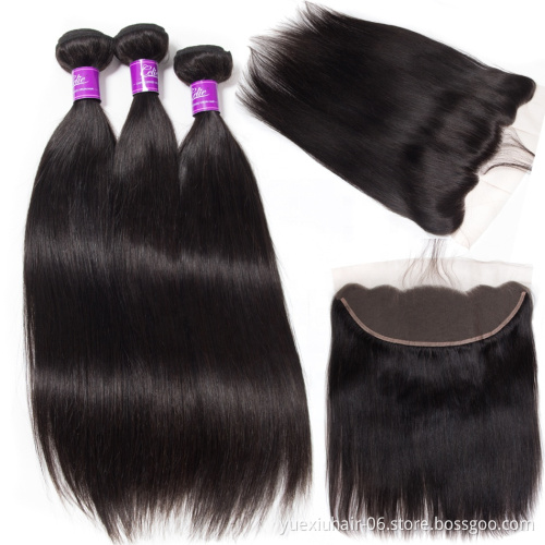 CELIE Wholesale Price 13x6 Silk Base Frontal Good Quality Virgin Hair Frontal Cuticle Aligned Straight Human Hair